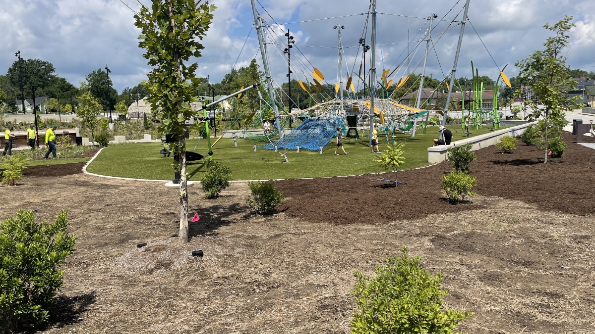 Grassy Branch At Grand Junction Park Stream Restoration Installation Preservation Project